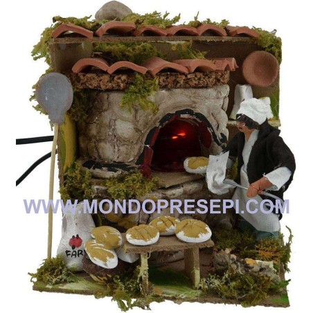 Baker in motion with fire light 10-11 cm
