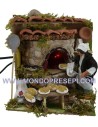 Baker in motion with fire light 10-11 cm