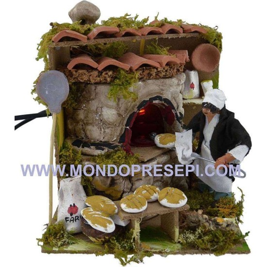 Baker in motion with fire light 10-11 cm