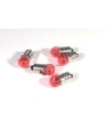 Busta 5 lampadine rosse att. E10 - Cod. 