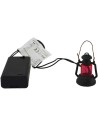 LED nativity lantern with battery holder