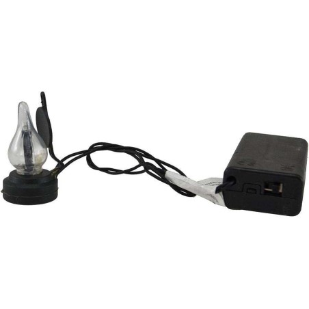 Linterna de belén con luces LED y compartimento para pilas