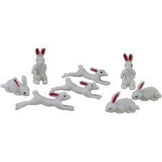 Set 8 conigli - Cod. W31 Mondo Presepi