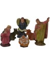 Conjunto de 6 cm de Natividad y Tres Reyes Magos Mundo Pesebres