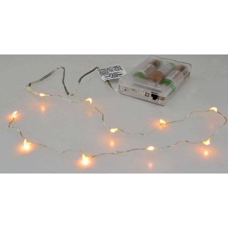 10 Micro Led with warm white light batteries