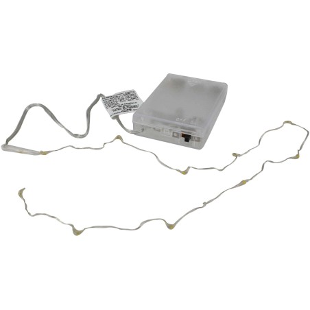 10 Micro Led with warm white light batteries