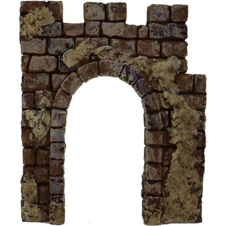 Pared con arco de 9,5x11 cm de altura. Mundo Pesebres