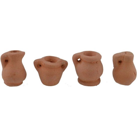 Conjunto de 4 ánforas cm 1,5-1,7 Mundo Pesebres