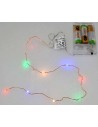 10 Micro LED a pilas Multicolor Mundo Pesebres