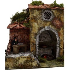 Hombre en la mesa en movimiento con fuego, fuente y luces Mundo 2