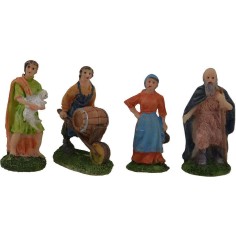 Cm 6 Set 4 statue Mondo Presepi