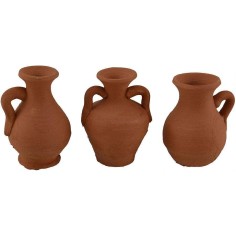 Conjunto de 3 ánforas de 4 cm Mundo Pesebre