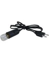Lámpara 7W E14 completa con portalámparas y cable