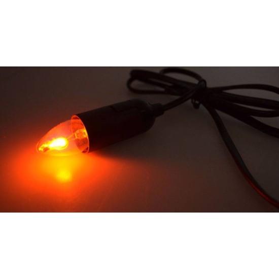 Lamp holder with cable and plug + lamp fire 5 cm Art. fc01