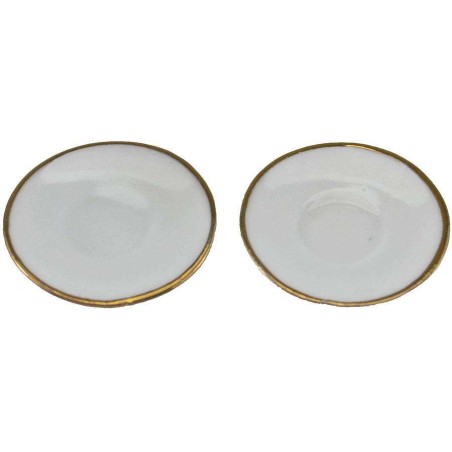 Set of 2 porcelain plates Ø 1.6 cm