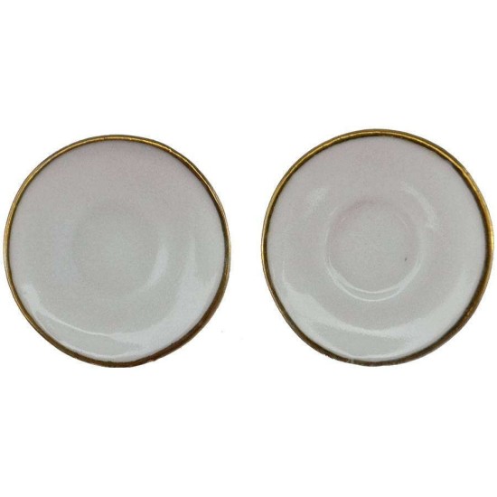 Set of 2 porcelain plates Ø 1.6 cm