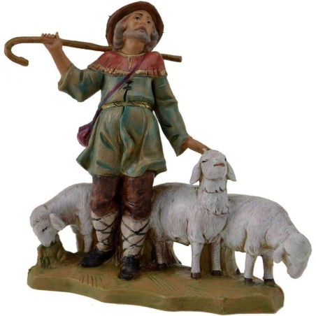Shepherd with flock 12 cm Fontanini