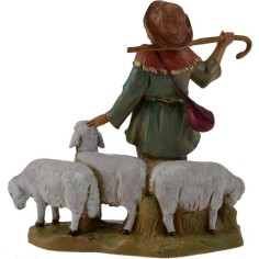 Shepherd with flock 12 cm Fontanini 2