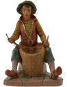 Cestaio 12 cm Fontanini Mondo Presepi