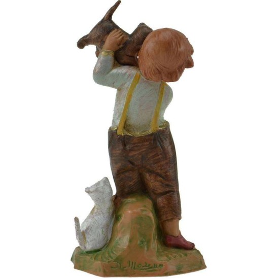 Child with cat 12 cm Fontanini