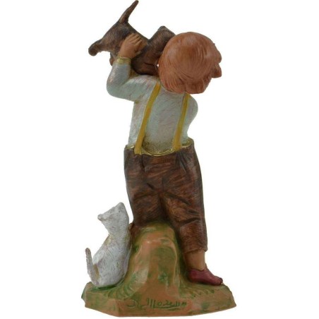 Bambino con gatto 12 cm Fontanini Mondo Presepi