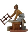 Carpintero con sierra 12 cm Fontanini -estatuas de belén