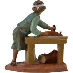 Carpenter boy planing 12 cm Fontanini 2