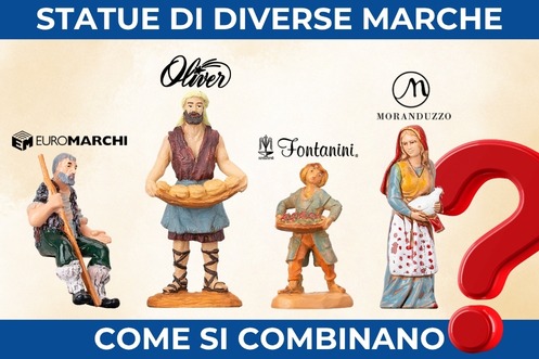 Statue del presepe di marche diverse: si possono abbinare?