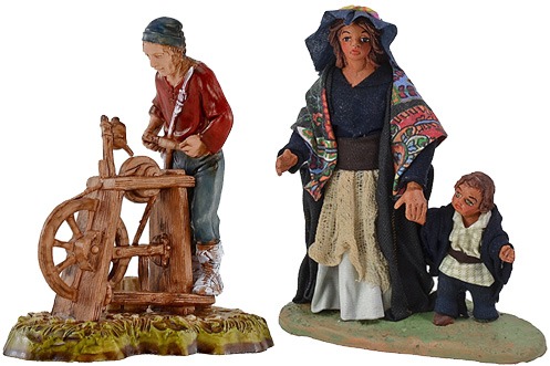 Nativity scene statues